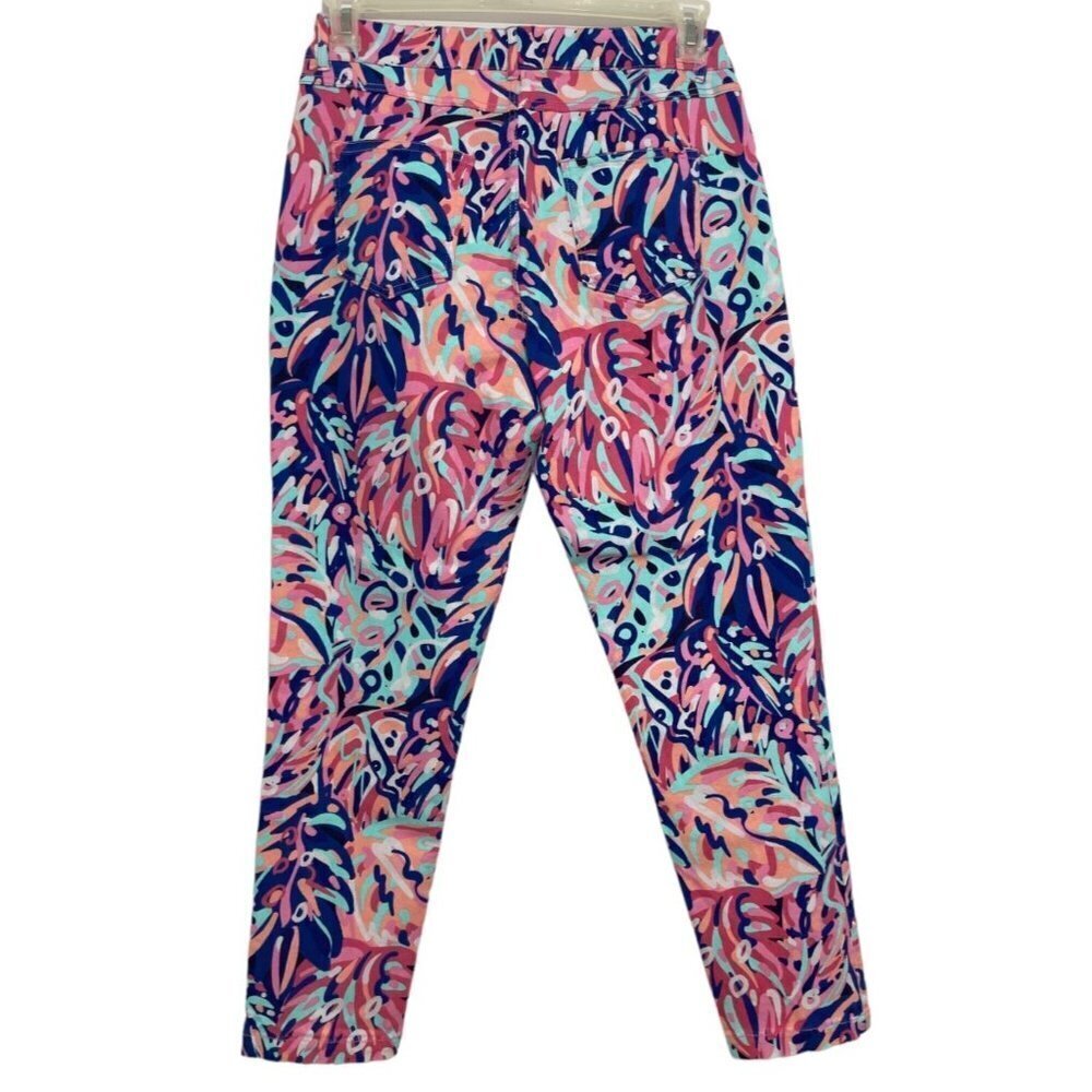 SIMPLY SOUTHERN‎ Flashy Hi-Rise Cropped Pants Medium "Rainforest" Multicolor NWT - Picture 11 of 16